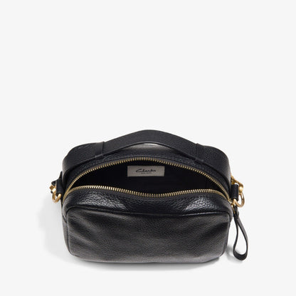 Camera Cross Black Leather - Clarks Women