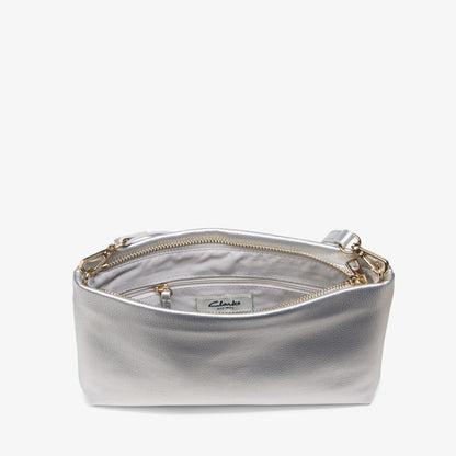 Pouch Bag Silver - Clarks Women