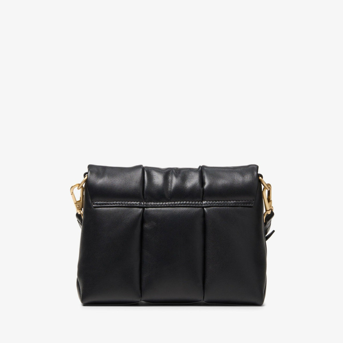 Puffy Crossbody Black Leather - Clarks Women