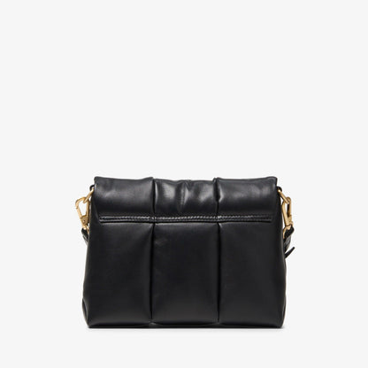 Puffy Crossbody Black Leather - Clarks Women
