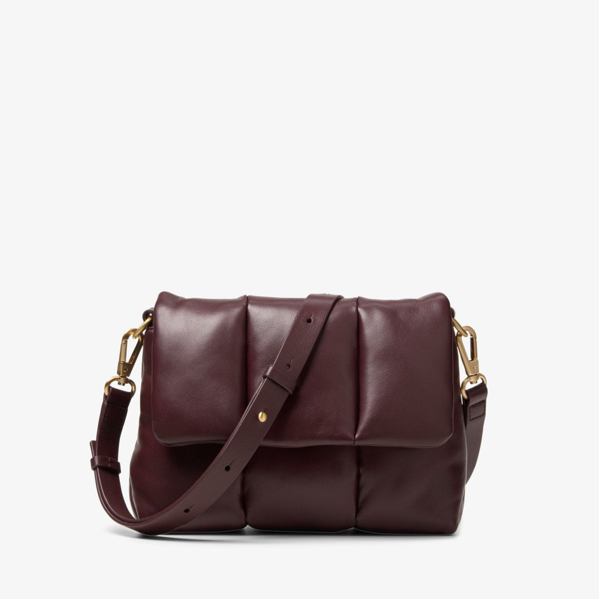 Puffy Crossbody Burgundy Leather - Clarks Women