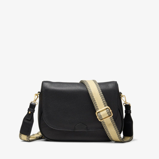 Utility Saddle Black Leather - Clarks Women