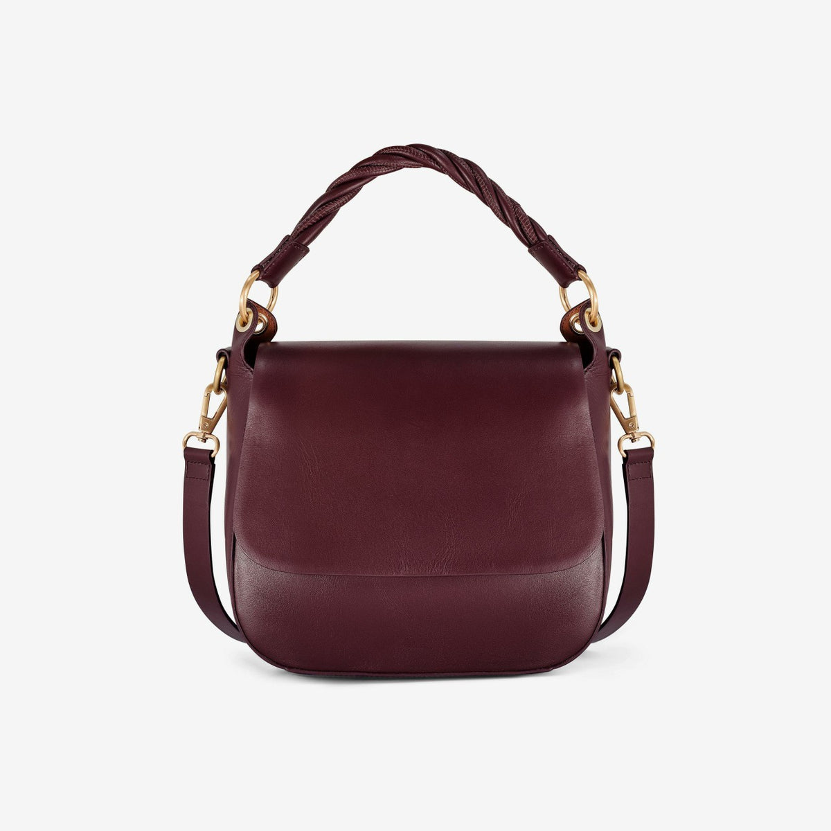 Twist Midi Burgundy Leather - Clarks Women
