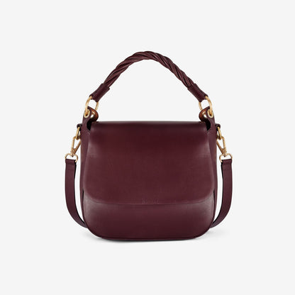 Twist Midi Burgundy Leather - Clarks Women