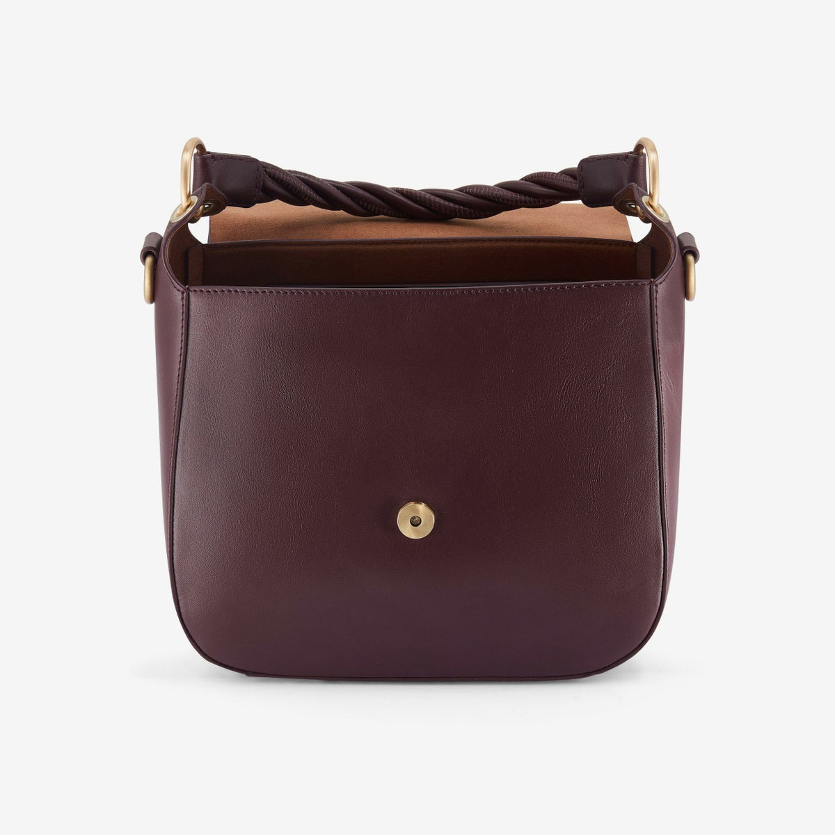Twist Midi Burgundy Leather - Clarks Women