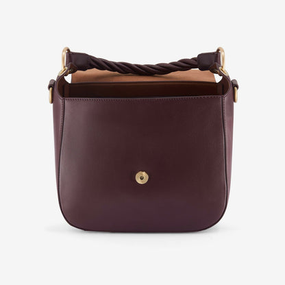 Twist Midi Burgundy Leather - Clarks Women