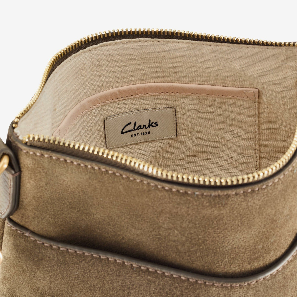 Willow Cross Olive Suede - Clarks Women