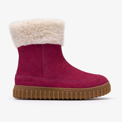 Cove Snug Toddler Berry Suede - Clarks Kids
