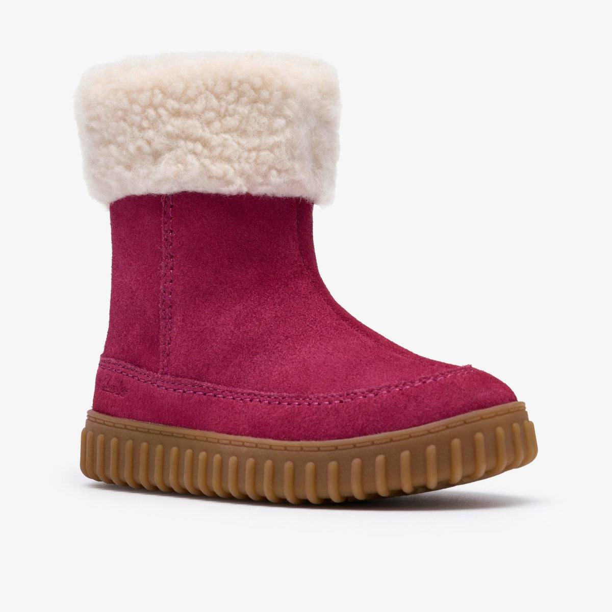 Cove Snug Toddler Berry Suede - Clarks Kids