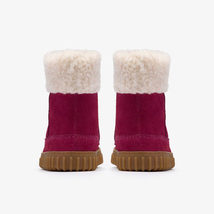 Cove Snug Toddler Berry Suede - Clarks Kids