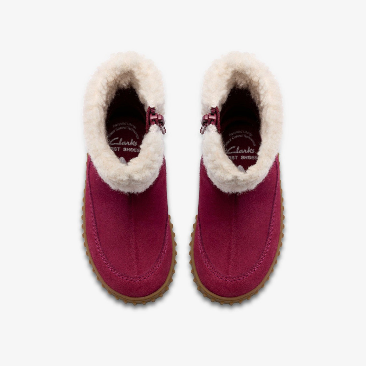 Cove Snug Toddler Berry Suede - Clarks Kids