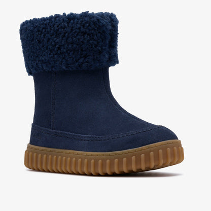 Cove Snug Toddler Navy Suede - Clarks Kids