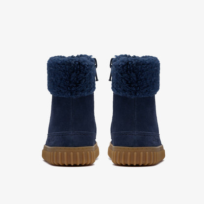 Cove Snug Toddler Navy Suede - Clarks Kids