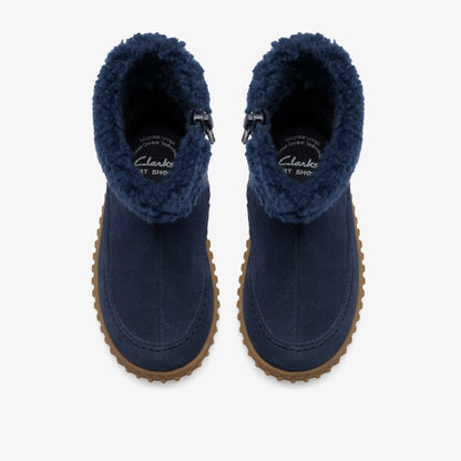 Cove Snug Toddler Navy Suede - Clarks Kids