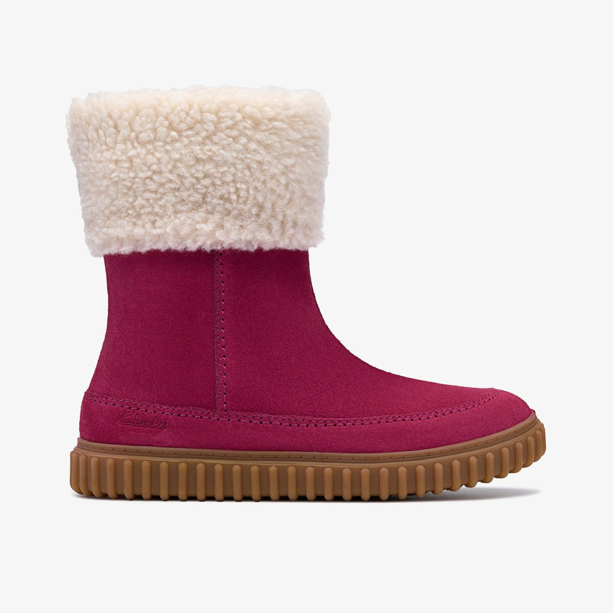 Cove Snug Kid Berry Suede - Clarks Kids