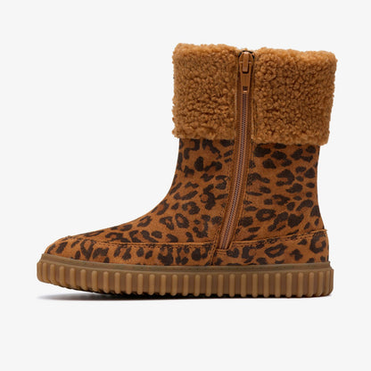 Cove Snug Kid Leopard Print - Clarks Kids