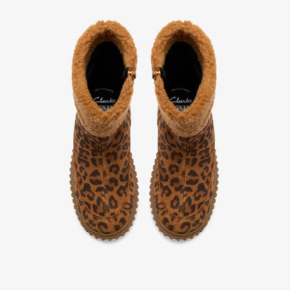 Cove Snug Kid Leopard Print - Clarks Kids
