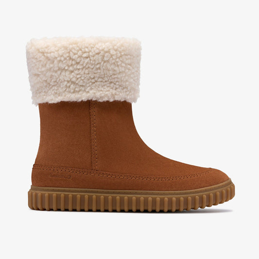 Cove Snug Kid Tan Suede - Clarks Kids