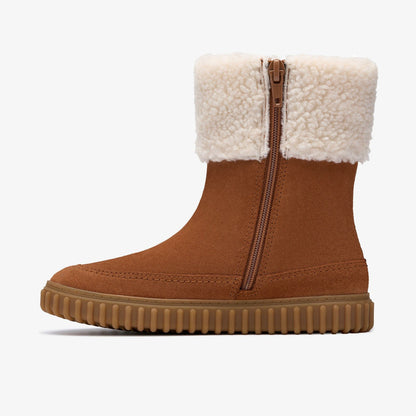 Cove Snug Kid Tan Suede - Clarks Kids