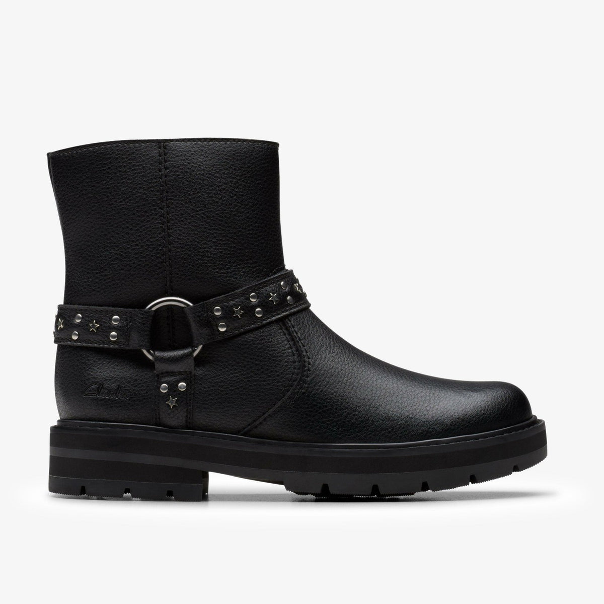 Prague Shine Kid Black Leather - Clarks Kids