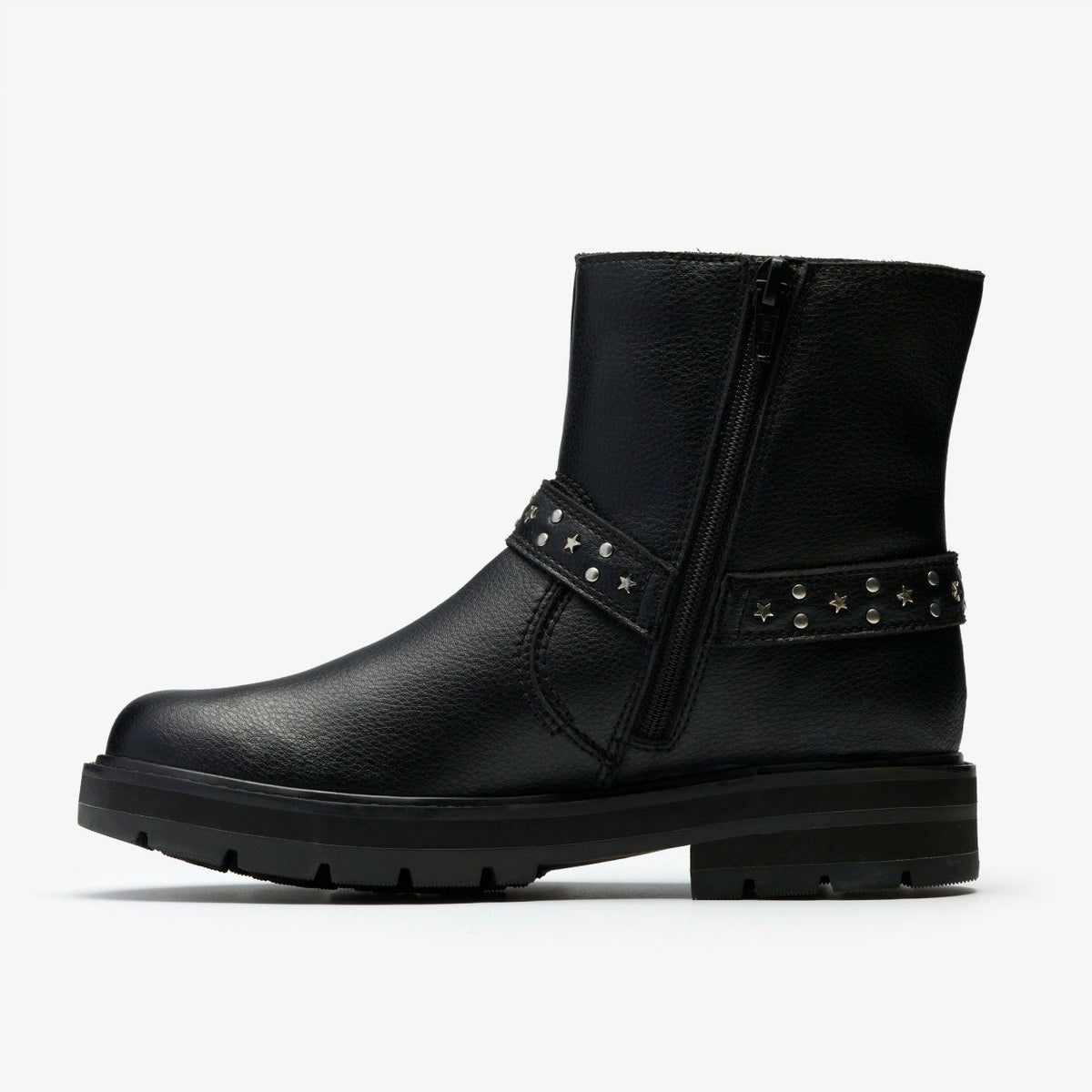 Prague Shine Kid Black Leather - Clarks Kids