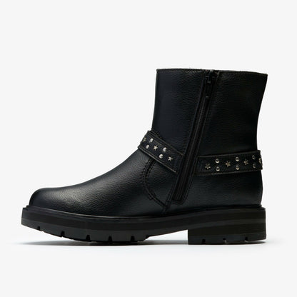 Prague Shine Kid Black Leather - Clarks Kids