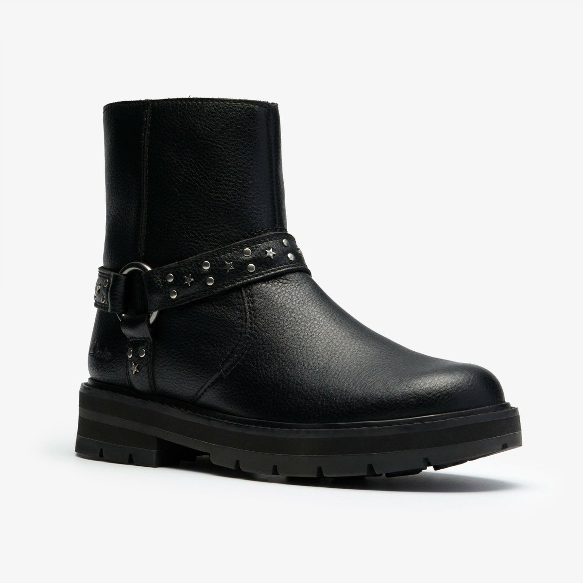 Prague Shine Kid Black Leather - Clarks Kids