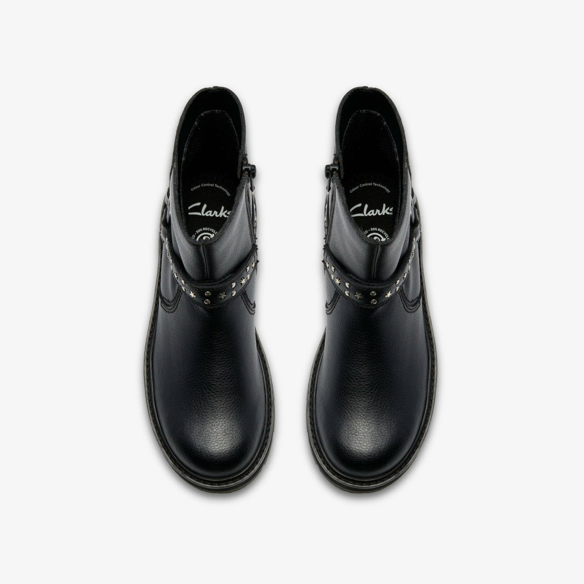 Prague Shine Kid Black Leather - Clarks Kids