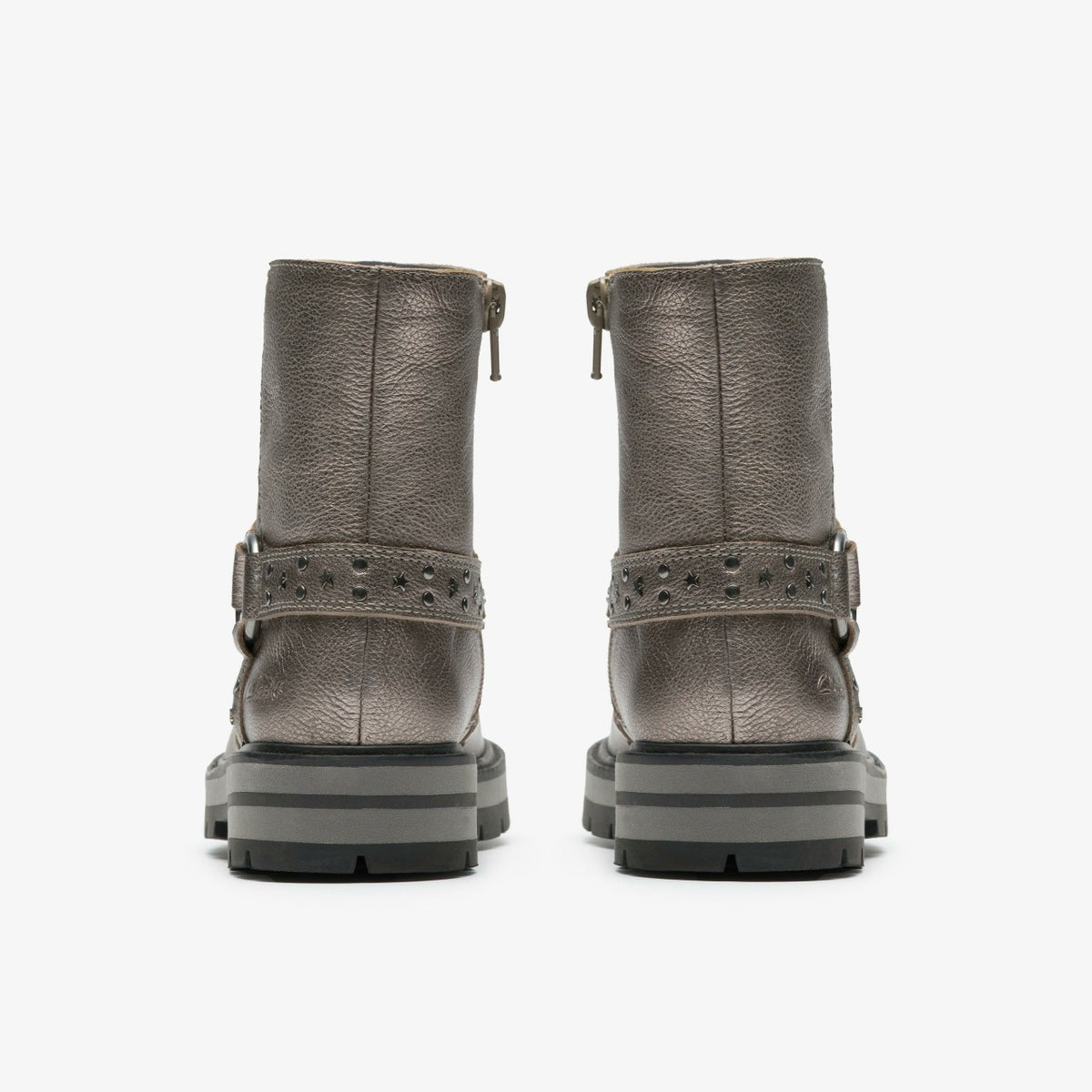 Prague Shine Kid Pewter Metallic - Clarks Kids