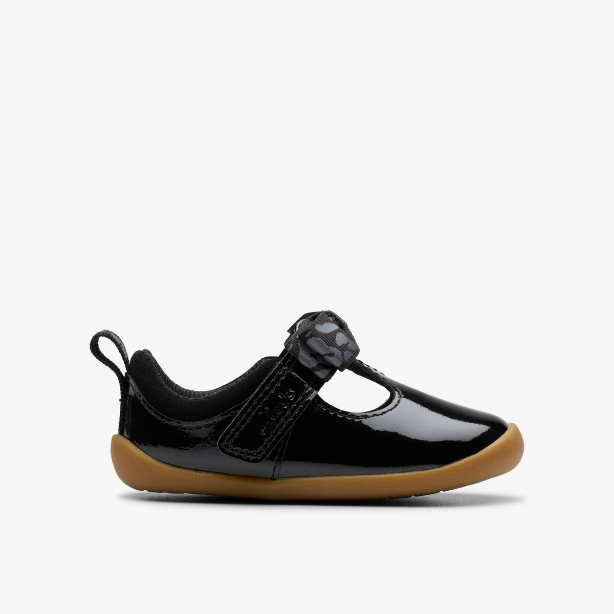 Roamer Trim Toddler Black Patent - Clarks Kids