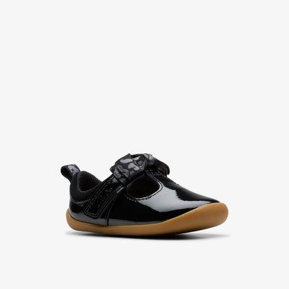 Roamer Trim Toddler Black Patent - Clarks Kids