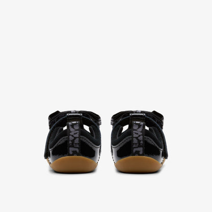 Roamer Trim Toddler Black Patent - Clarks Kids