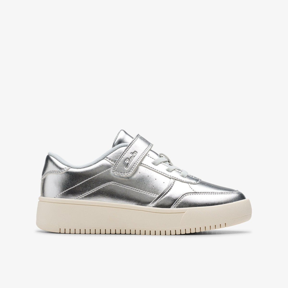 Barley Step Kid Silver Metallic - Clarks Kids
