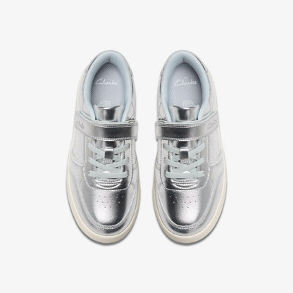 Barley Step Kid Silver Metallic - Clarks Kids