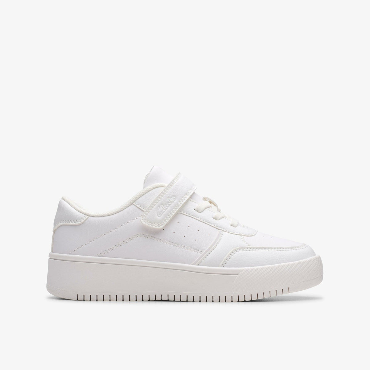 Barley Step Kid White/White - Clarks Kids