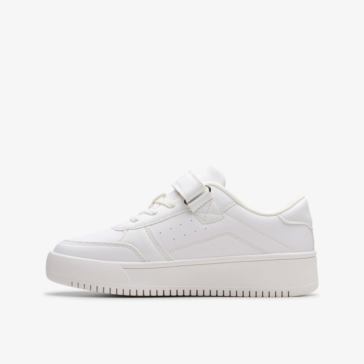 Barley Step Kid White/White - Clarks Kids