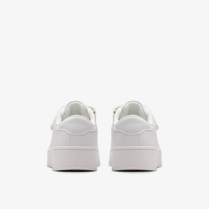 Barley Step Kid White/White - Clarks Kids