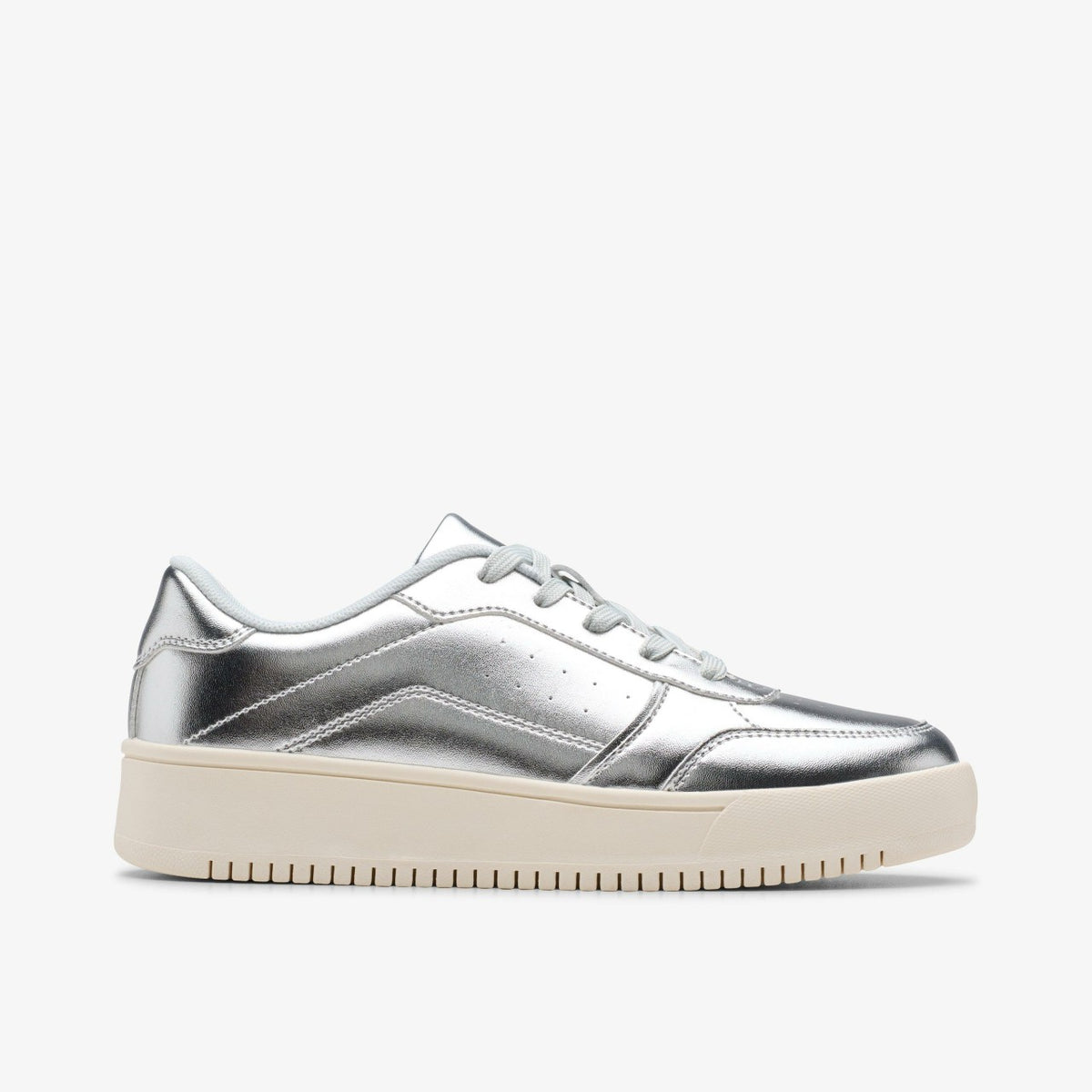 Barley Step Youth Silver Metallic - Clarks Kids