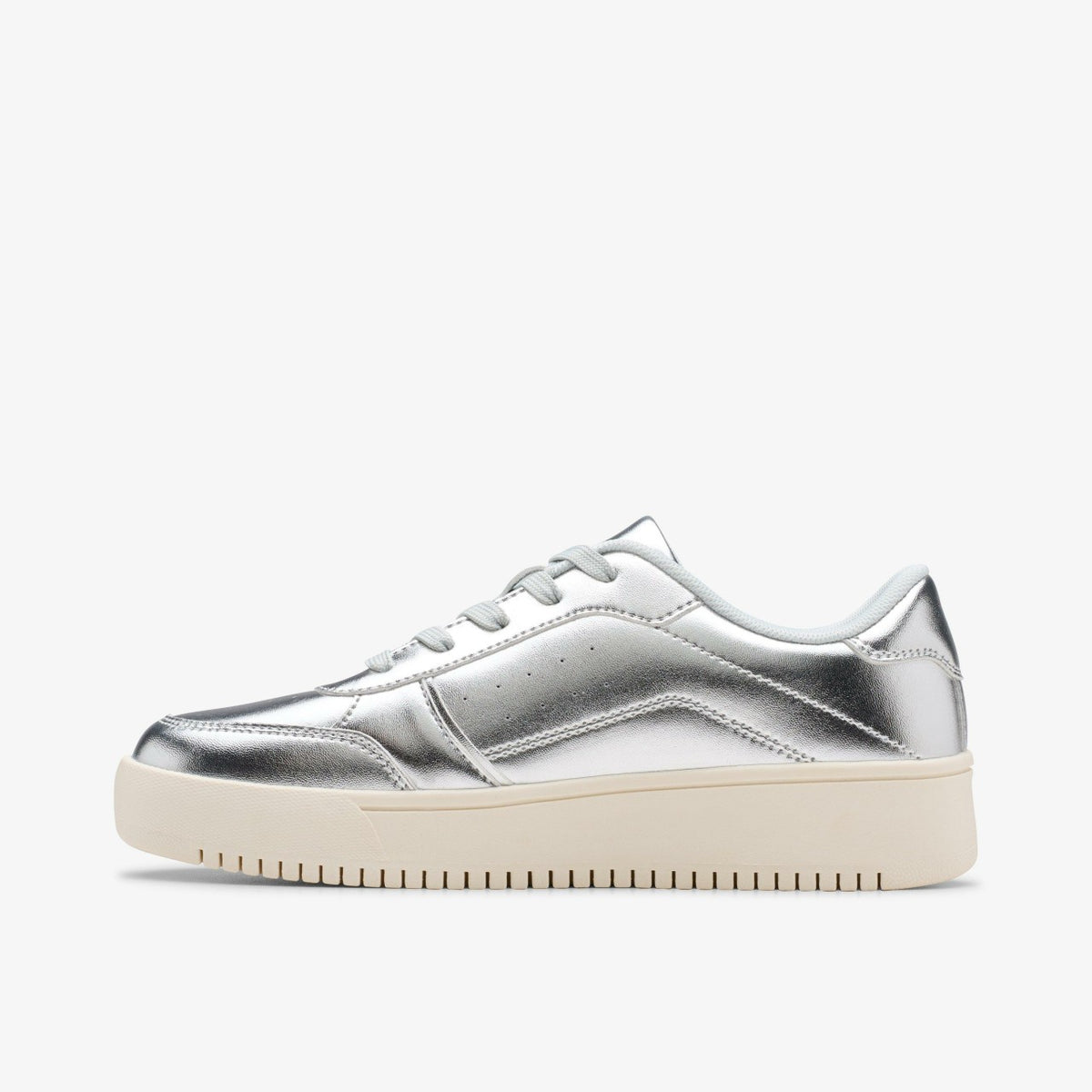Barley Step Youth Silver Metallic - Clarks Kids