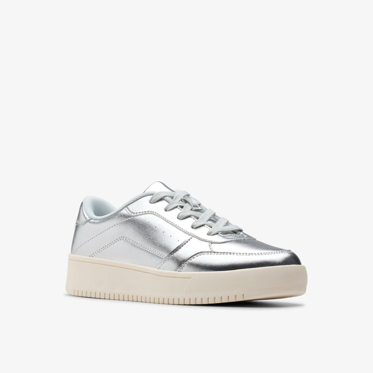 Barley Step Youth Silver Metallic - Clarks Kids