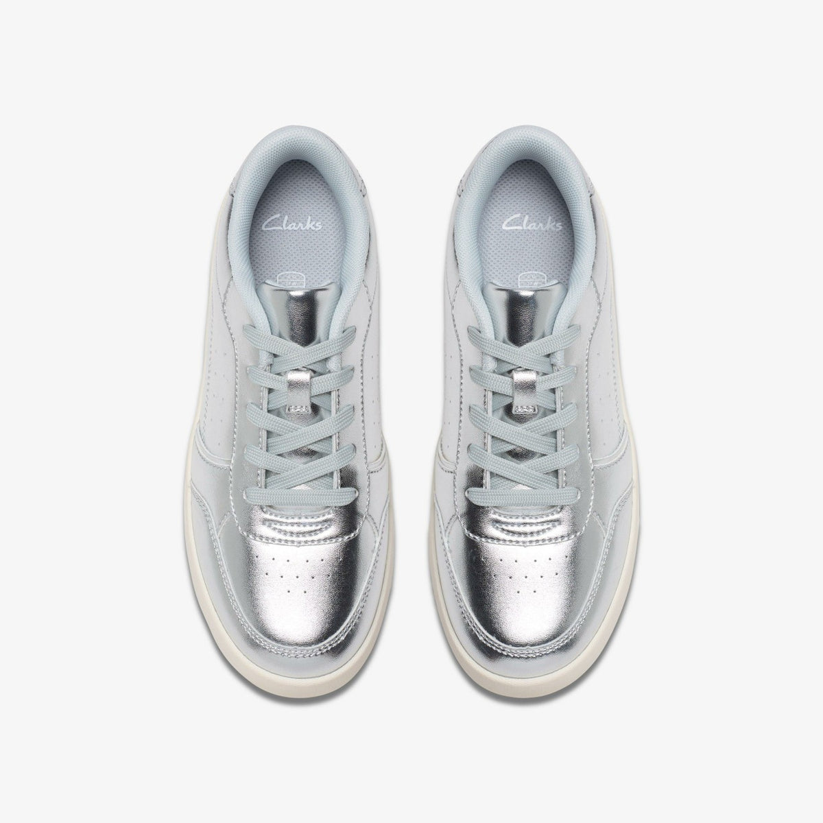 Barley Step Youth Silver Metallic - Clarks Kids
