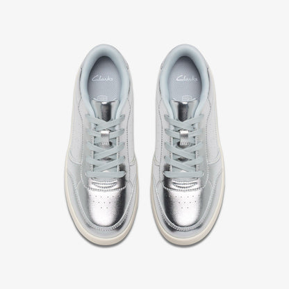 Barley Step Youth Silver Metallic - Clarks Kids