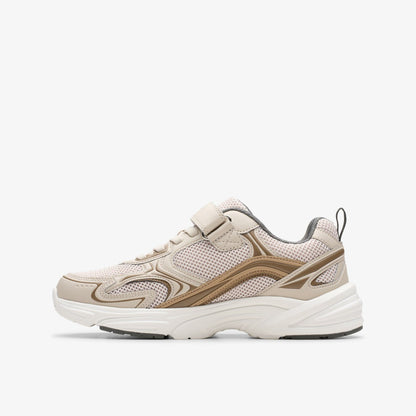 Crafton Move Kid Beige Combination - Clarks Kids