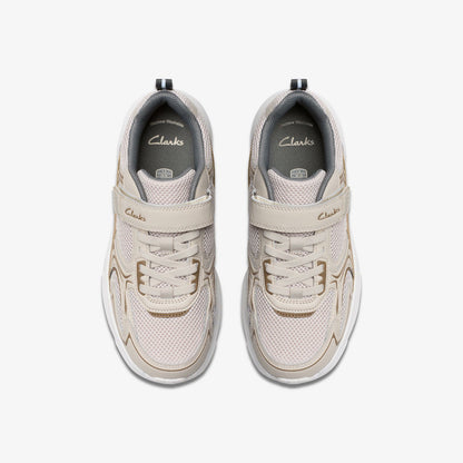 Crafton Move Kid Beige Combination - Clarks Kids