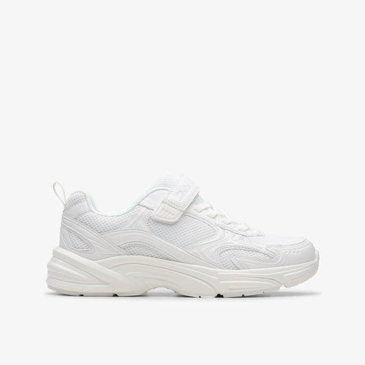 Crafton Move Kid White/White - Clarks Kids