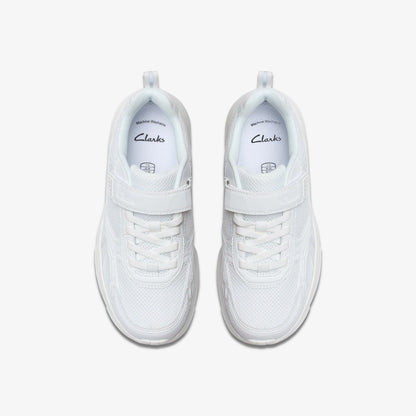 Crafton Move Kid White/White - Clarks Kids