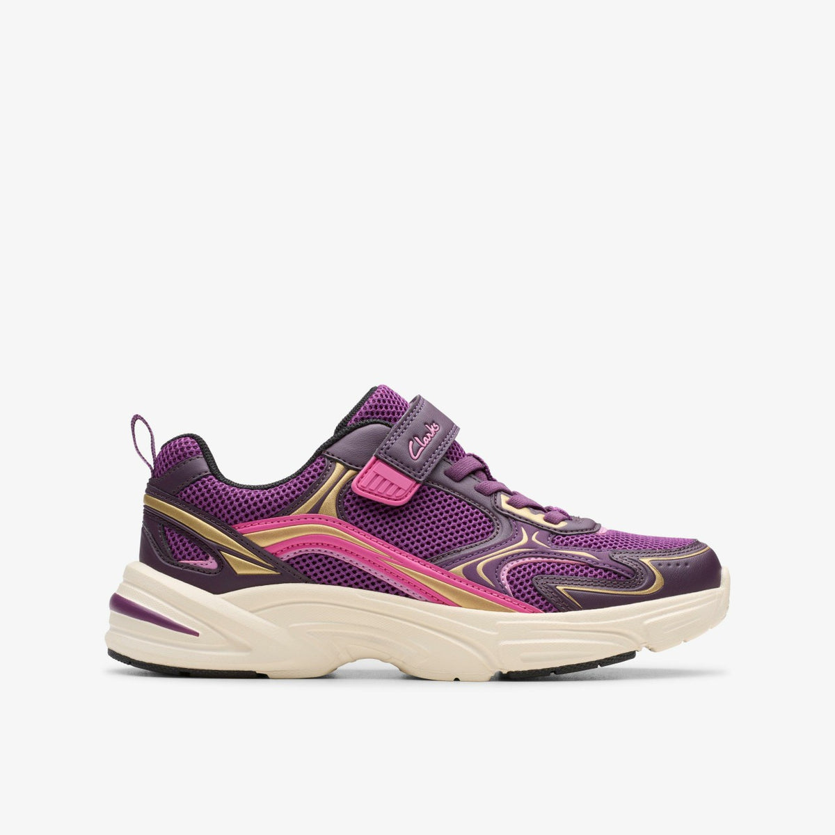 Crafton Move Kid Purple Combination - Clarks Kids