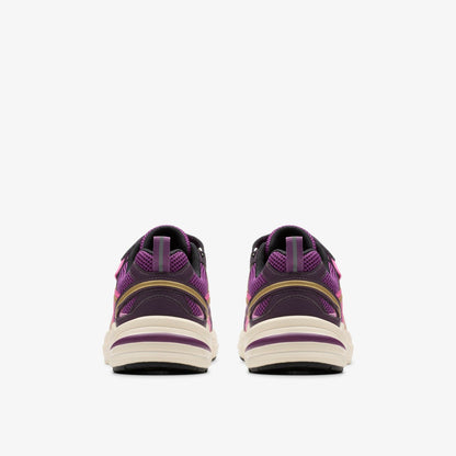 Crafton Move Kid Purple Combination - Clarks Kids