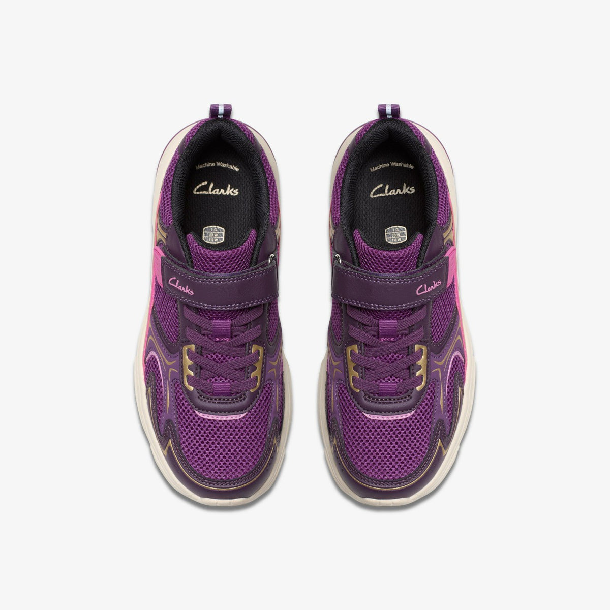 Crafton Move Kid Purple Combination - Clarks Kids