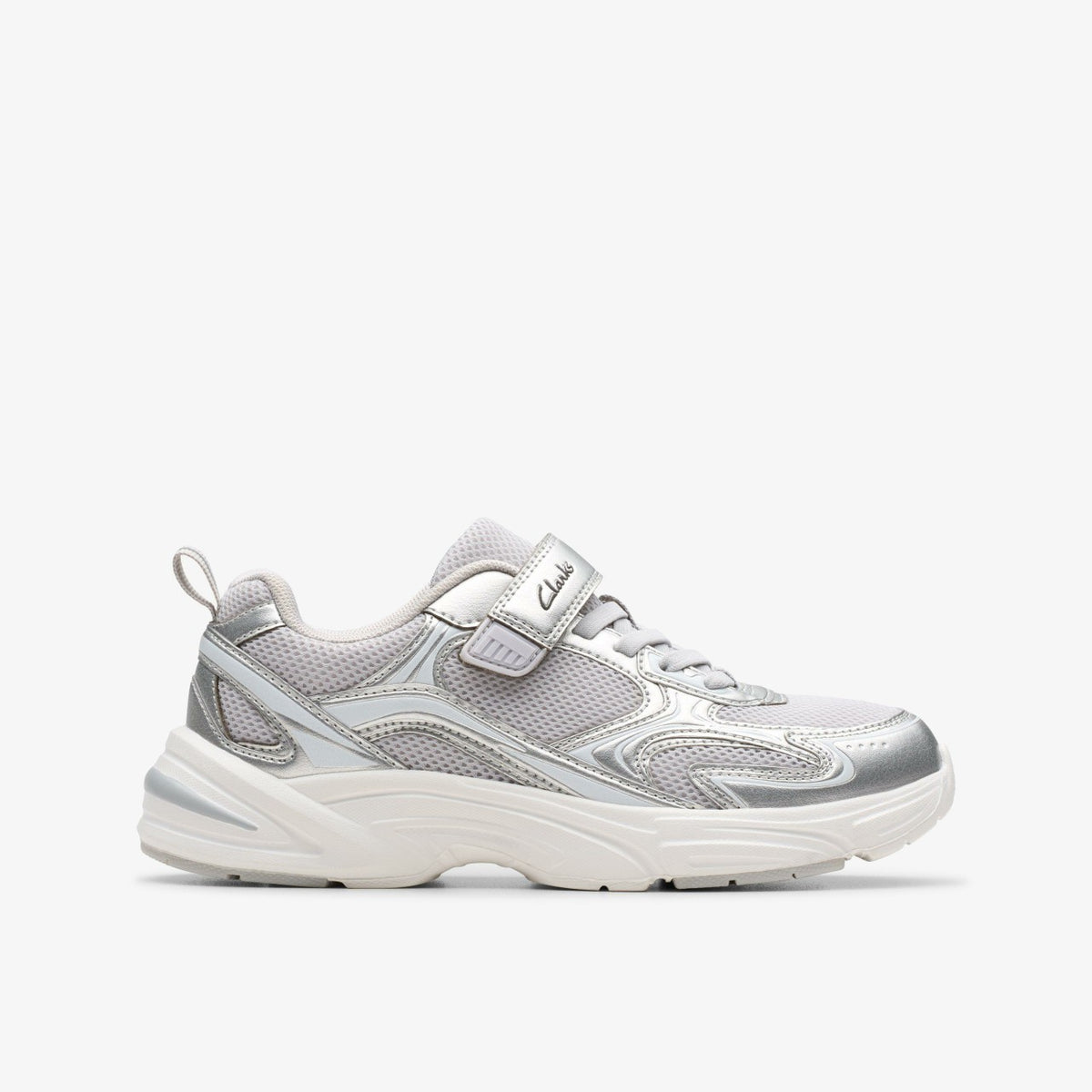 Crafton Move Kid Silver Metallic - Clarks Kids